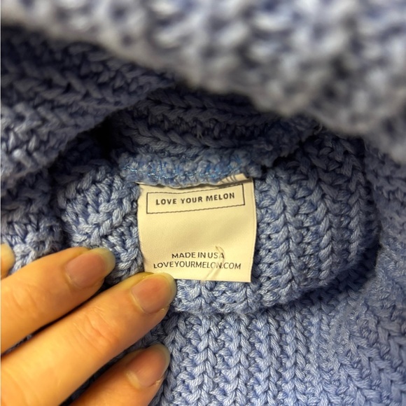 Love Your Melon Twins Cities Blue Knit Beanie - Picture 3 of 3